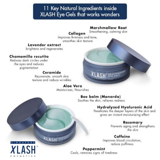 Rejuvenating Eye Gels Xlash Cosmetics Singapore