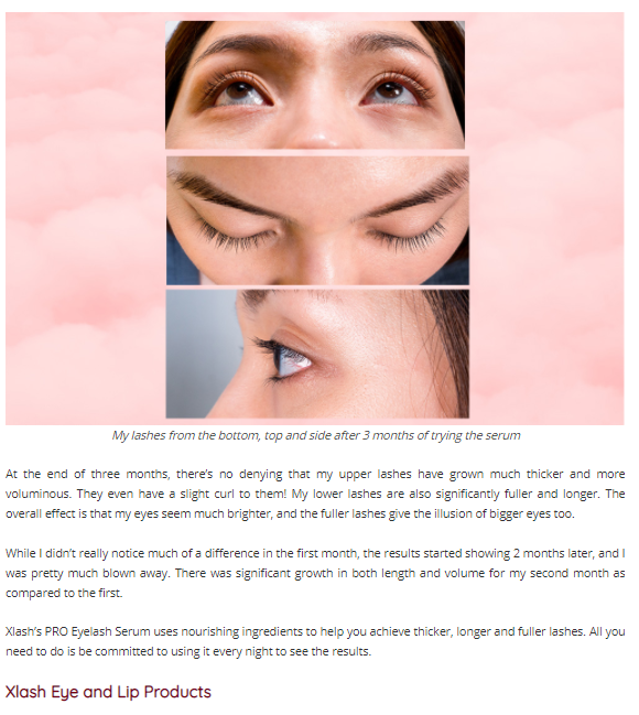Xlash Cosmetics Singapore