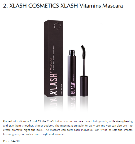 Xlash Cosmetics Singapore