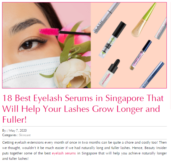 Xlash Cosmetics Singapore