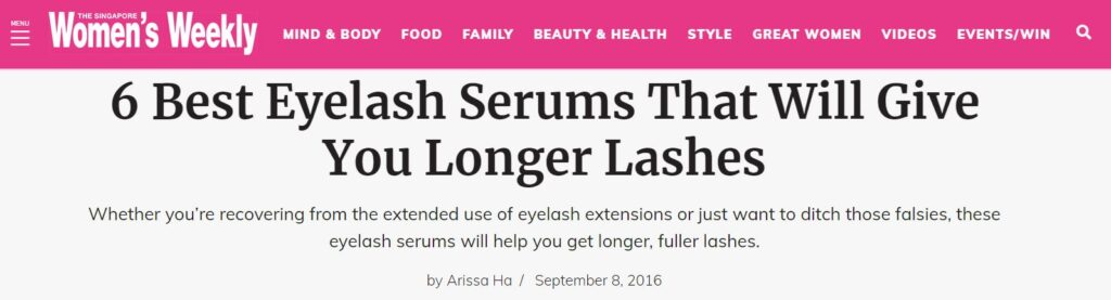 Xlash Cosmetics Singapore